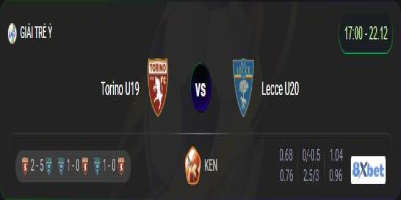 Xem trực tiếp Torino U19 vs Lecce U20 vào lúc 17:00, ngày 22/12/2025